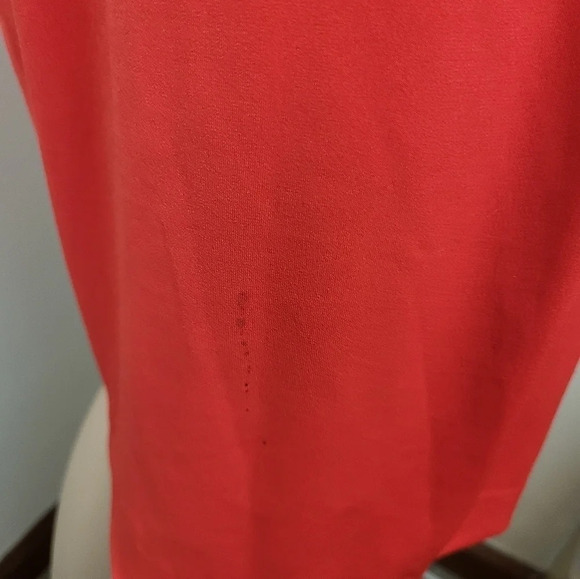 CACHE Red Gold Chain Neck Sheath Dress - Picture 5 of 6